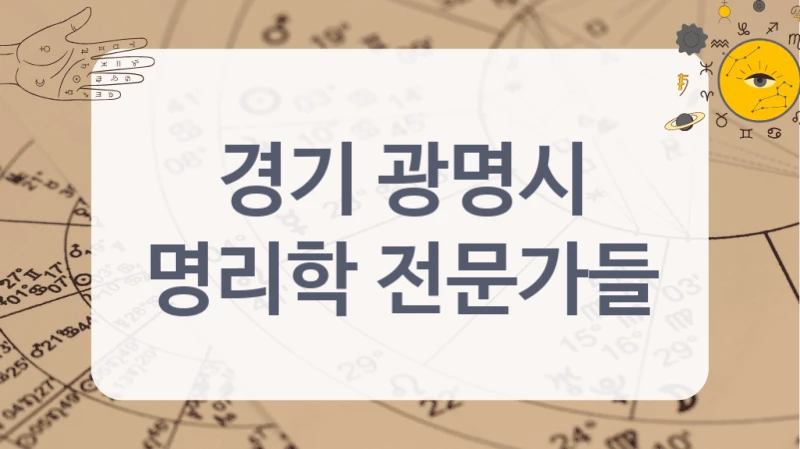 경기 광명시
명리학 전문가들