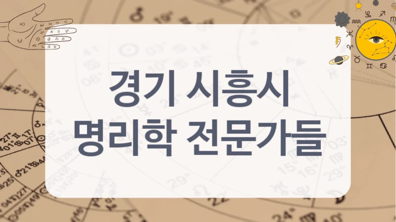 경기 시흥시
명리학 전문가들