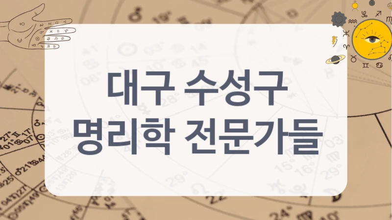 대구 수성구
명리학 전문가들