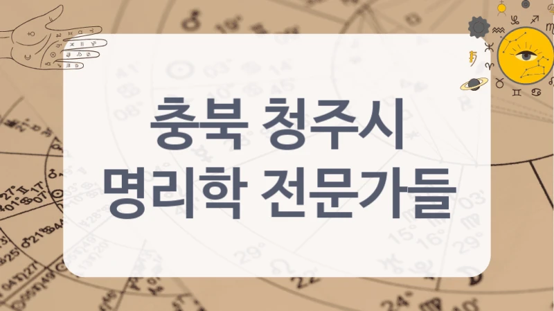 충북 청주시
명리학 전문가들