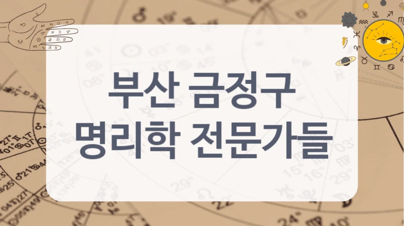 부산 금정구
명리학 전문가들