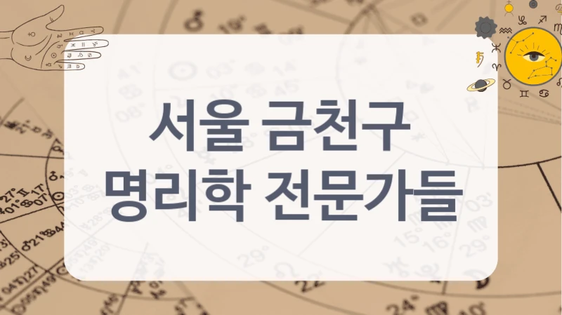 서울 금천구
명리학 전문가들