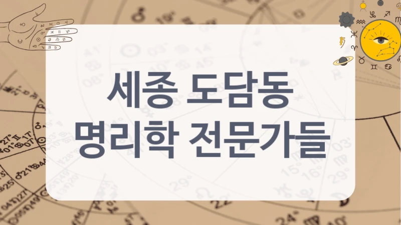 세종 도담동
명리학 전문가들