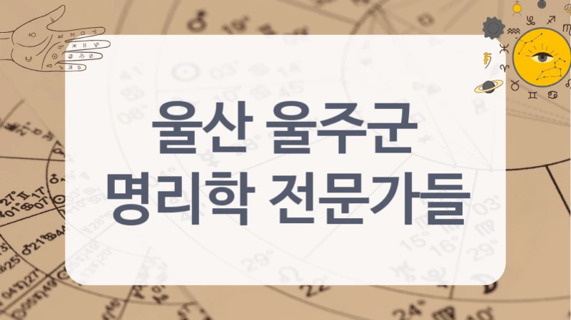 울산 울주군
명리학 전문가들